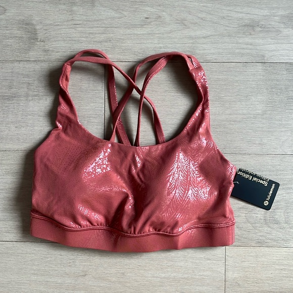 NWOT Lululemon Energy Shine Sport Bra Size 4 - Picture 1 of 8